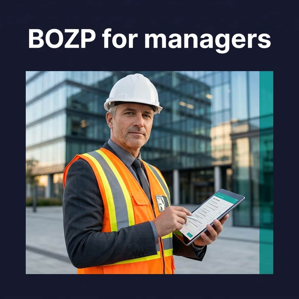 Vedoucí v BOZP a PO: Řídíte. Kontrolujete. Odpovídáte.