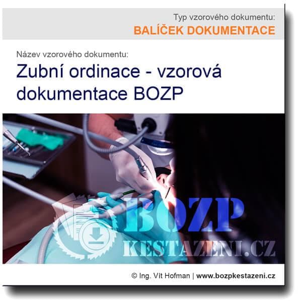 Dokumentace BOZP zubní ordinace - balíček