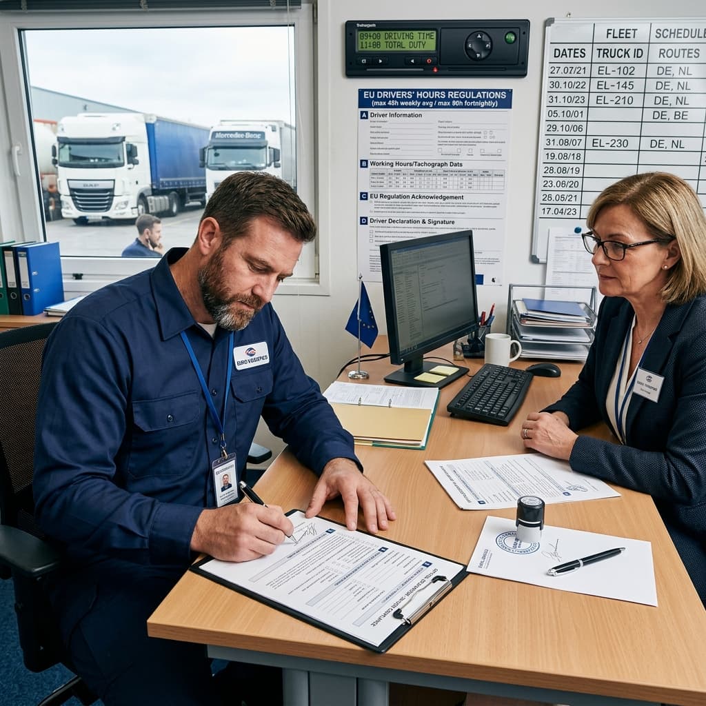 Čestné prohlášení řidiče – vzor pro zaměstnavatele