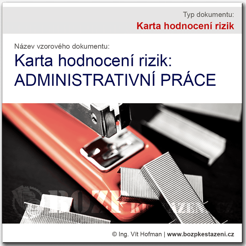 Směrnice o hodnocení a řízení rizik - vzor ke stažení