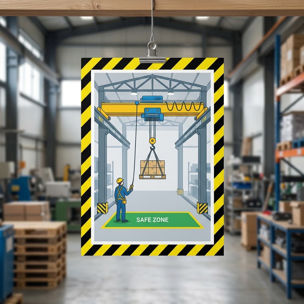 Bezpečnostní pokyny – Mostový jeřáb
