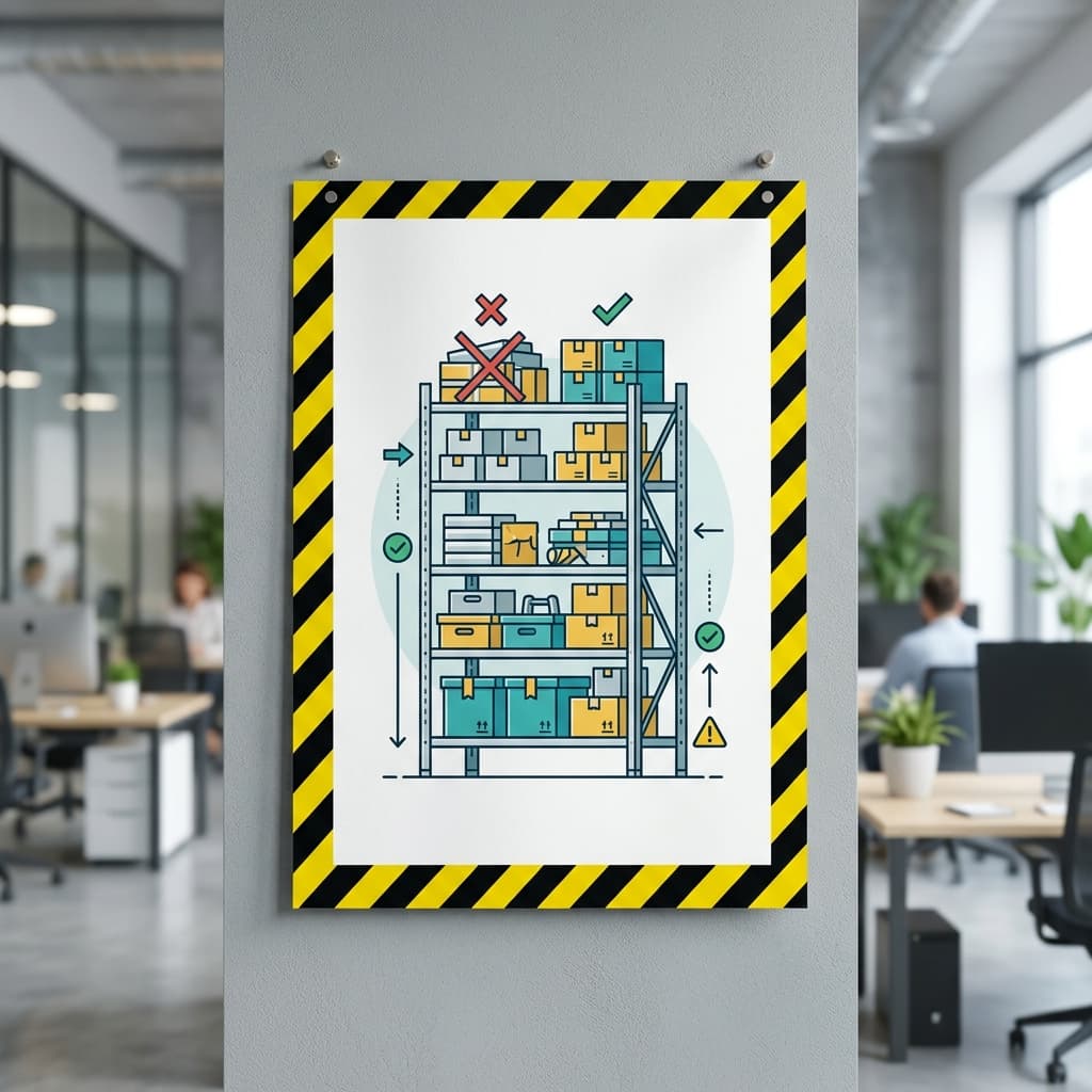 Bezpečnostní pokyny – Policový regál
