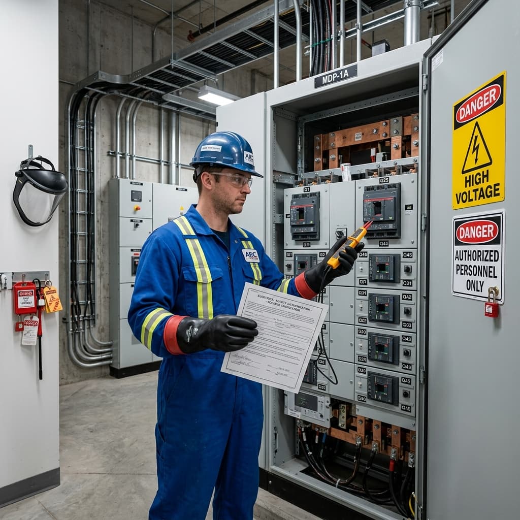 Vzor povolení pro obsluhu elektrických zařízení