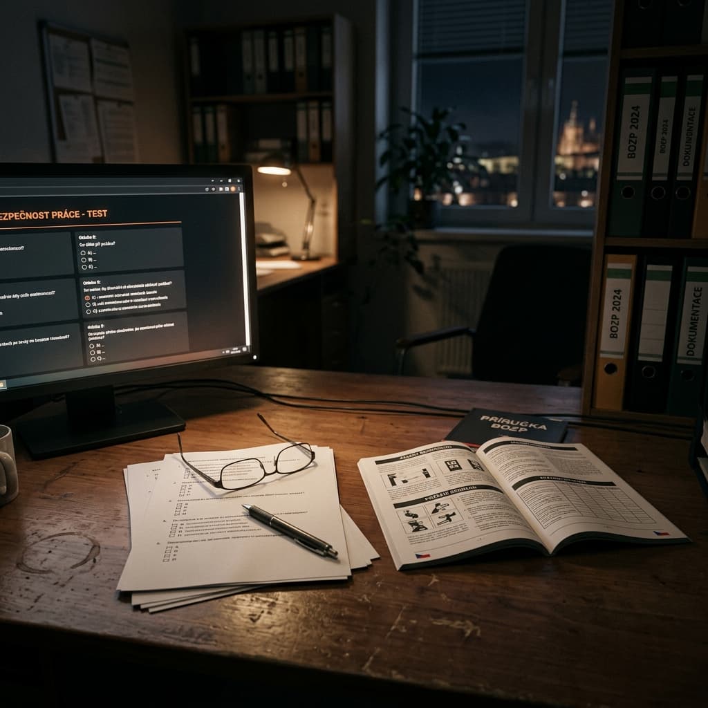 Vzorový zkušební test BOZP (administrativa)