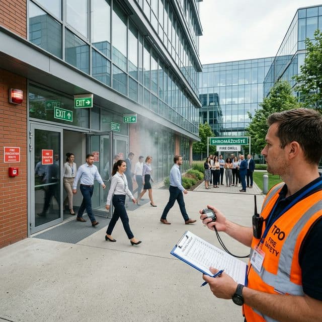 Vzor záznamu o cvičném požárním poplachu
