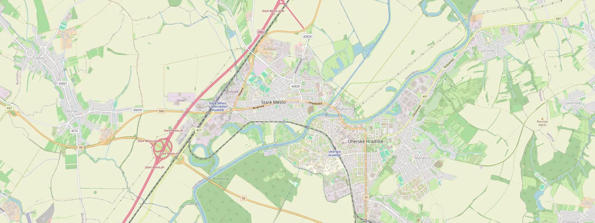 Mapa Starého Města