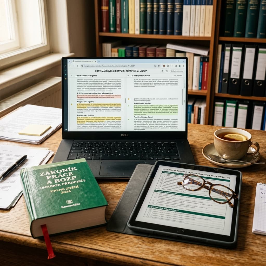 AI a česká legislativa BOZP: co smíte, co ne a kde jsou hranice