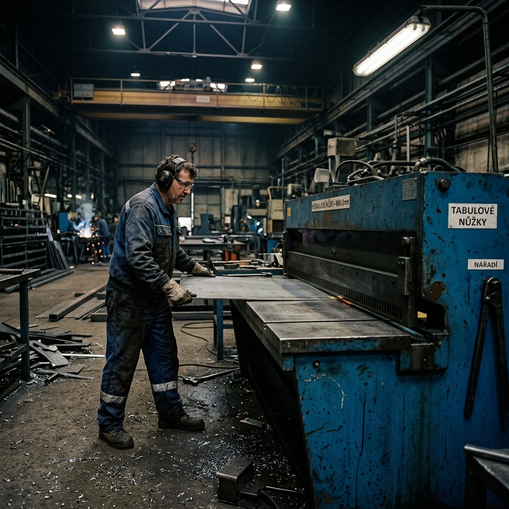 Bezpečnostní pokyny: Hydraulické tabulové nůžky